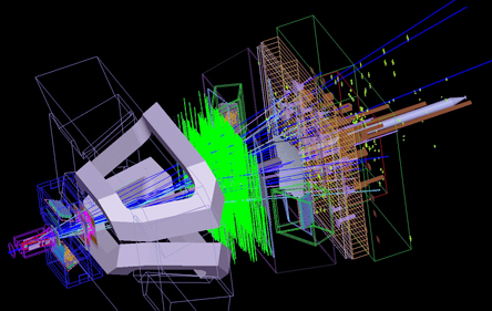 Cern recorded event computer image