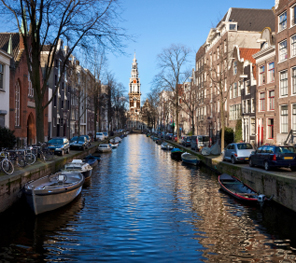 A Canal in Amsterdam